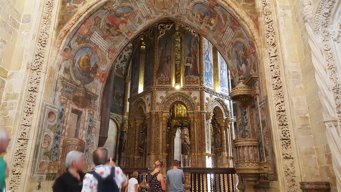 Portugal. Tomar. Rotunda i Kristus-klosteret. Foto