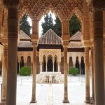 Spania. Andalucia. Granada. Alhambra. Løvegården. Foto