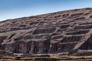 Bolivia. Samaipata-fortet. Ruiner av et mystisk, forhistorisk byggverk. Foto