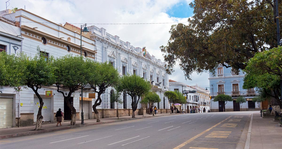 Bolivia. Sucre. Regionale regjeringspalasset . Foto