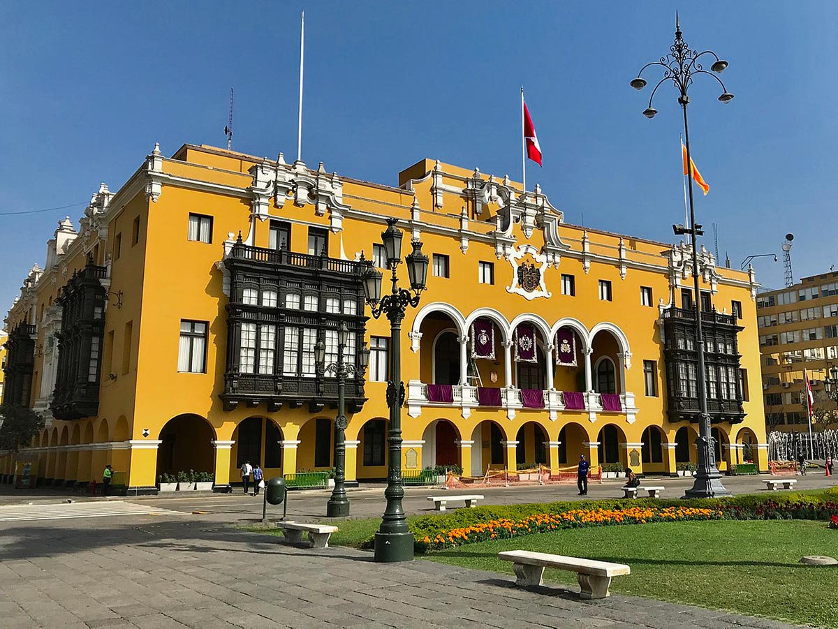 Peru. Lima. Rådhuset. Foto