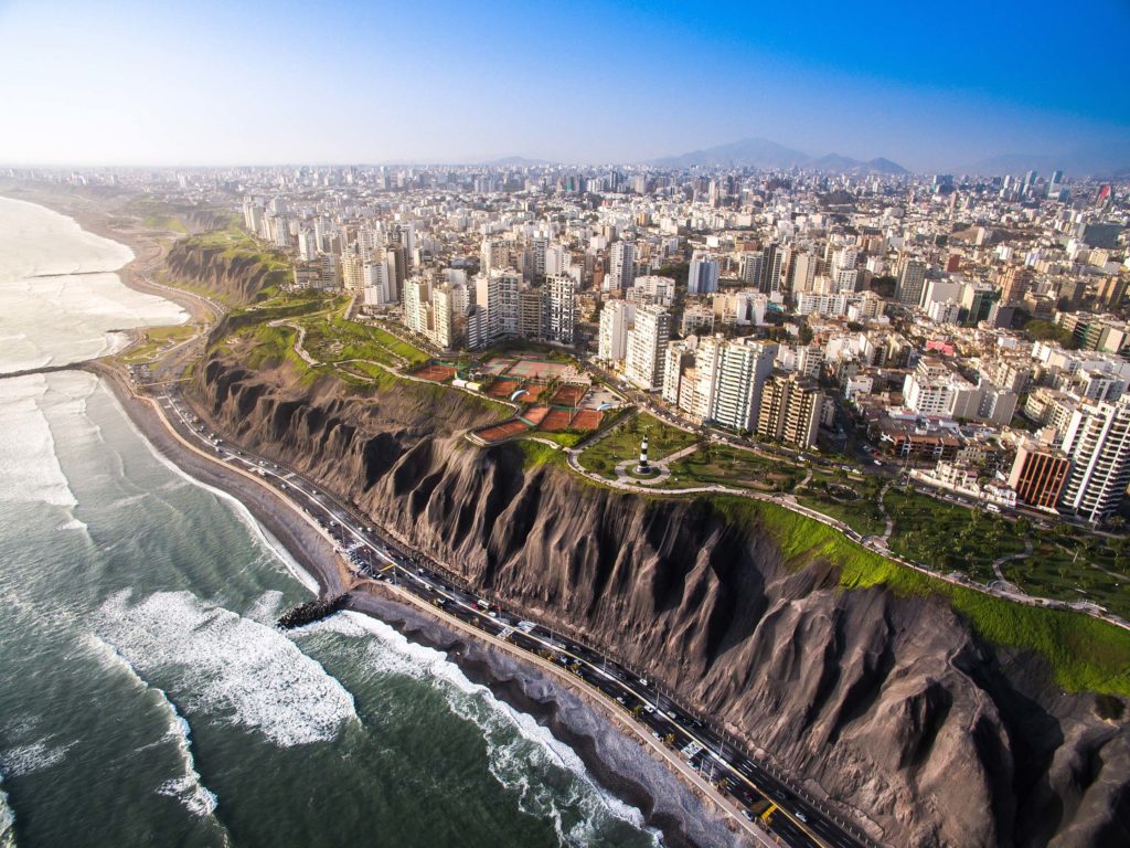 Peru. Lima. Kysten. Foto