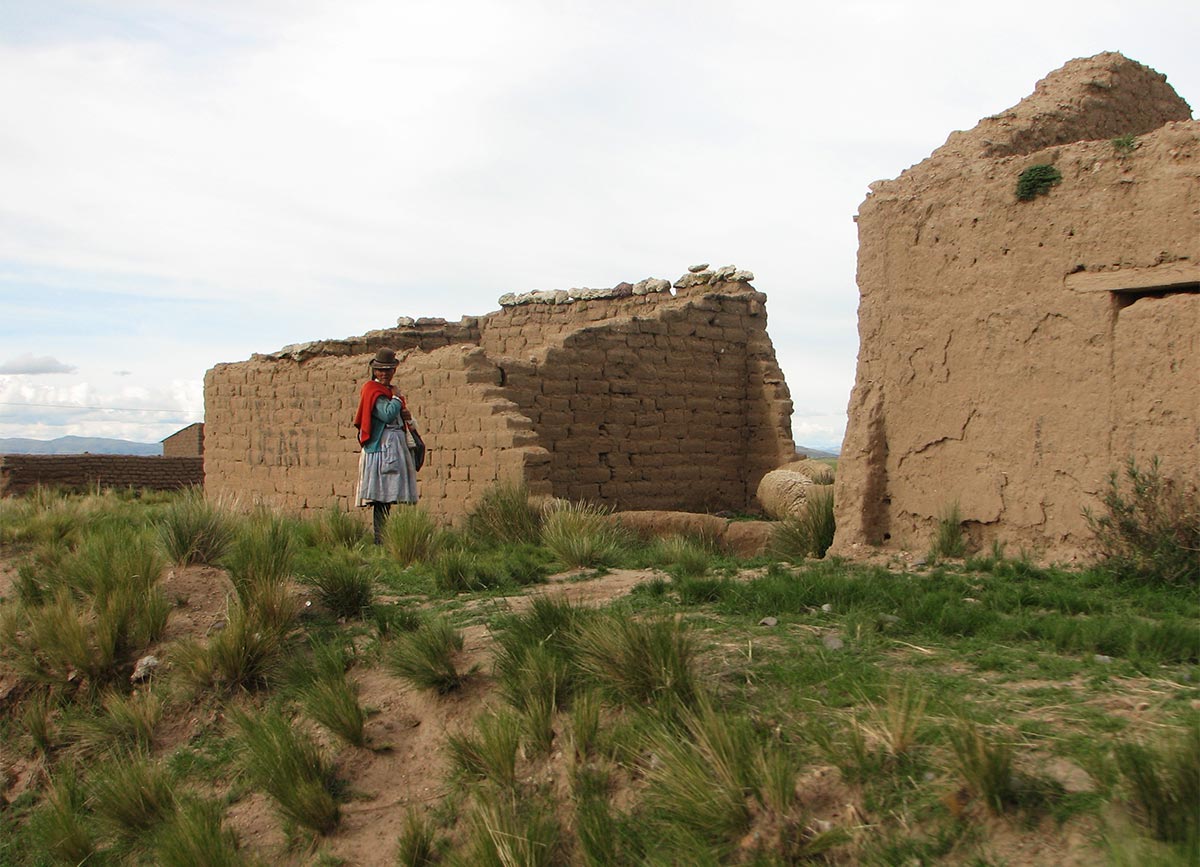 Peru. Altiplano mellom Cusco og Puno. Landskap. Foto