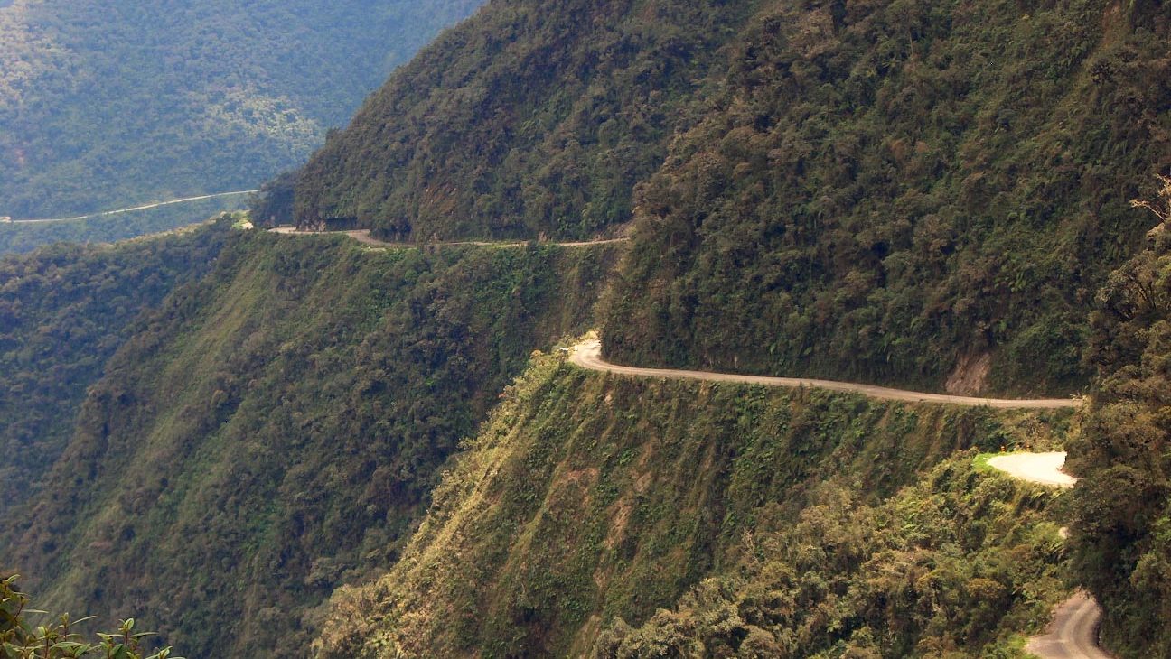 Bolivia. Gamleveien til Las Yungas. El Camino de la muerte. Foto