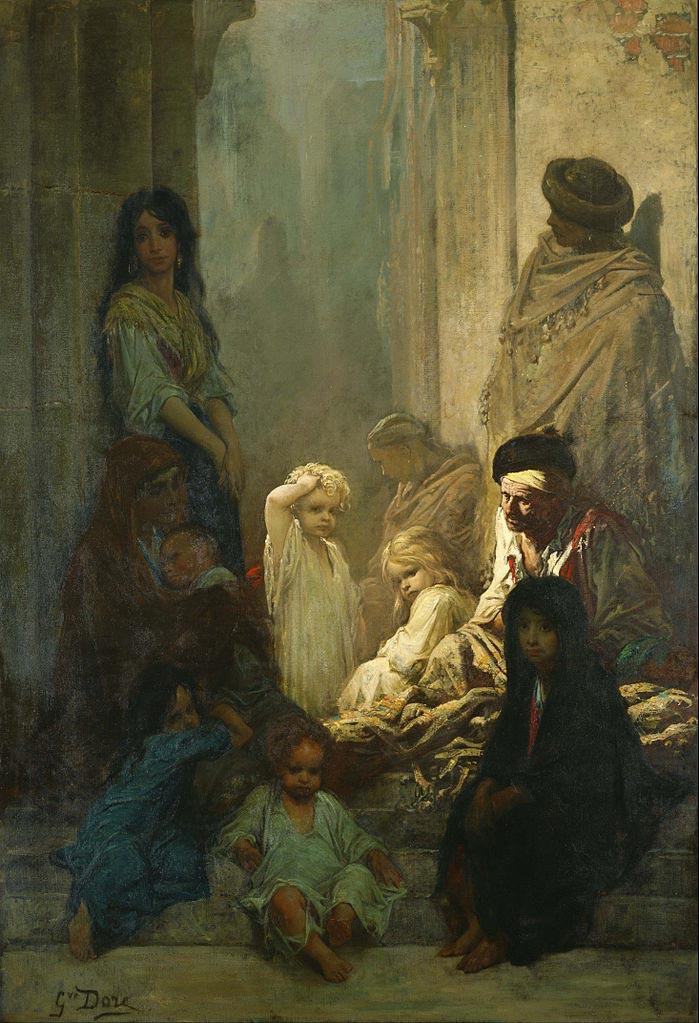 Gustave Dore. La Siesta - minne om Spania, ca. 1868. Olja, lerret 2781 x 1918. Nasjonalmuseum av vestlig kunst, Tokyo