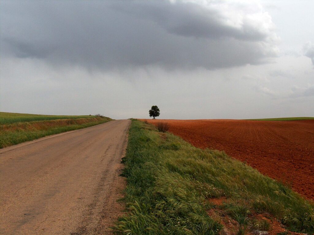 Landskap. La Mancha. Spania. Foto
