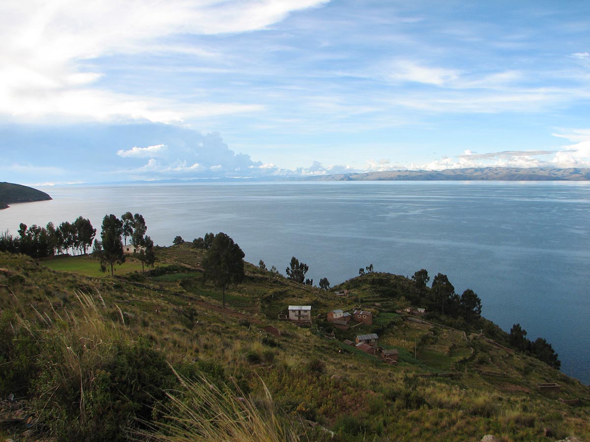 Bolivia. Titicaca fra Soløya. Foto