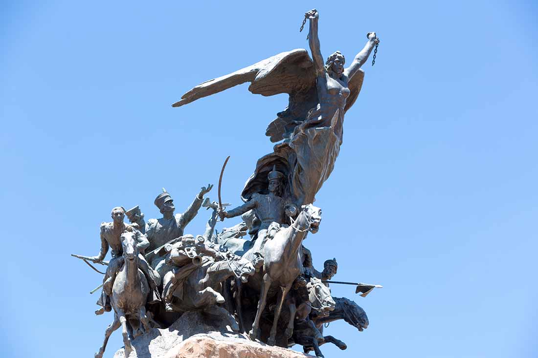 Argentina. Mendoza. Monumentet til Andes-troppene og frigjøringen av Argentina. Foto