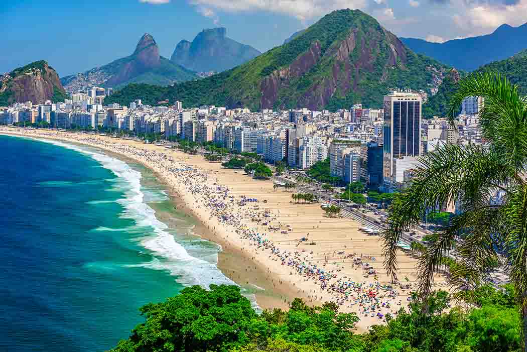 Brasil. Rio de Janeiro. Copacabana-strand. Foto