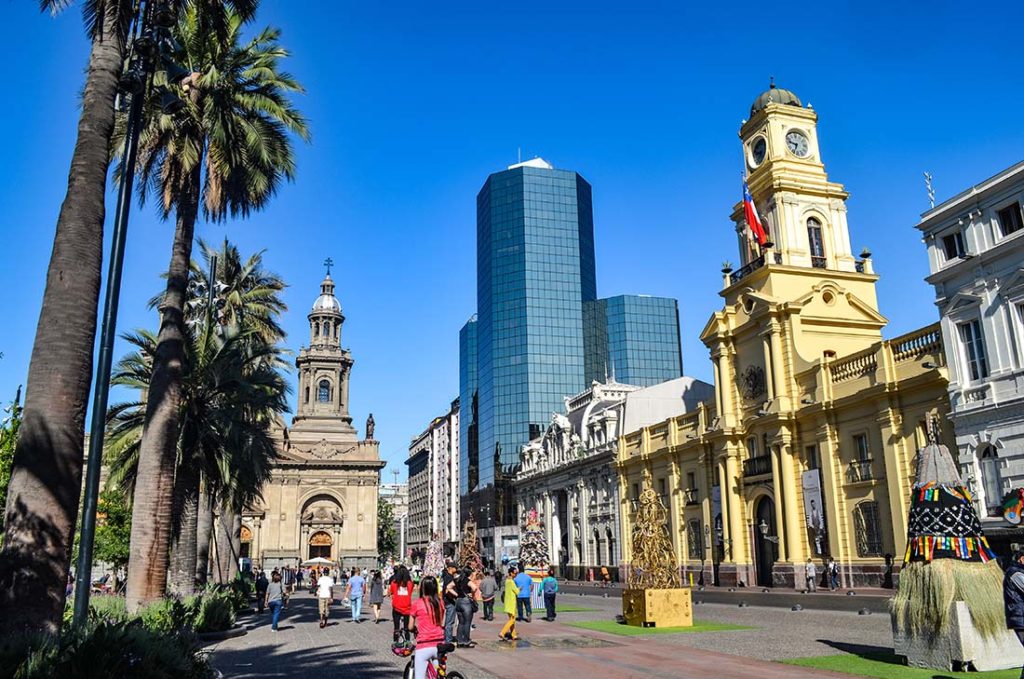 Chile. Santiago de Chile. Plaza de Armas. Foto