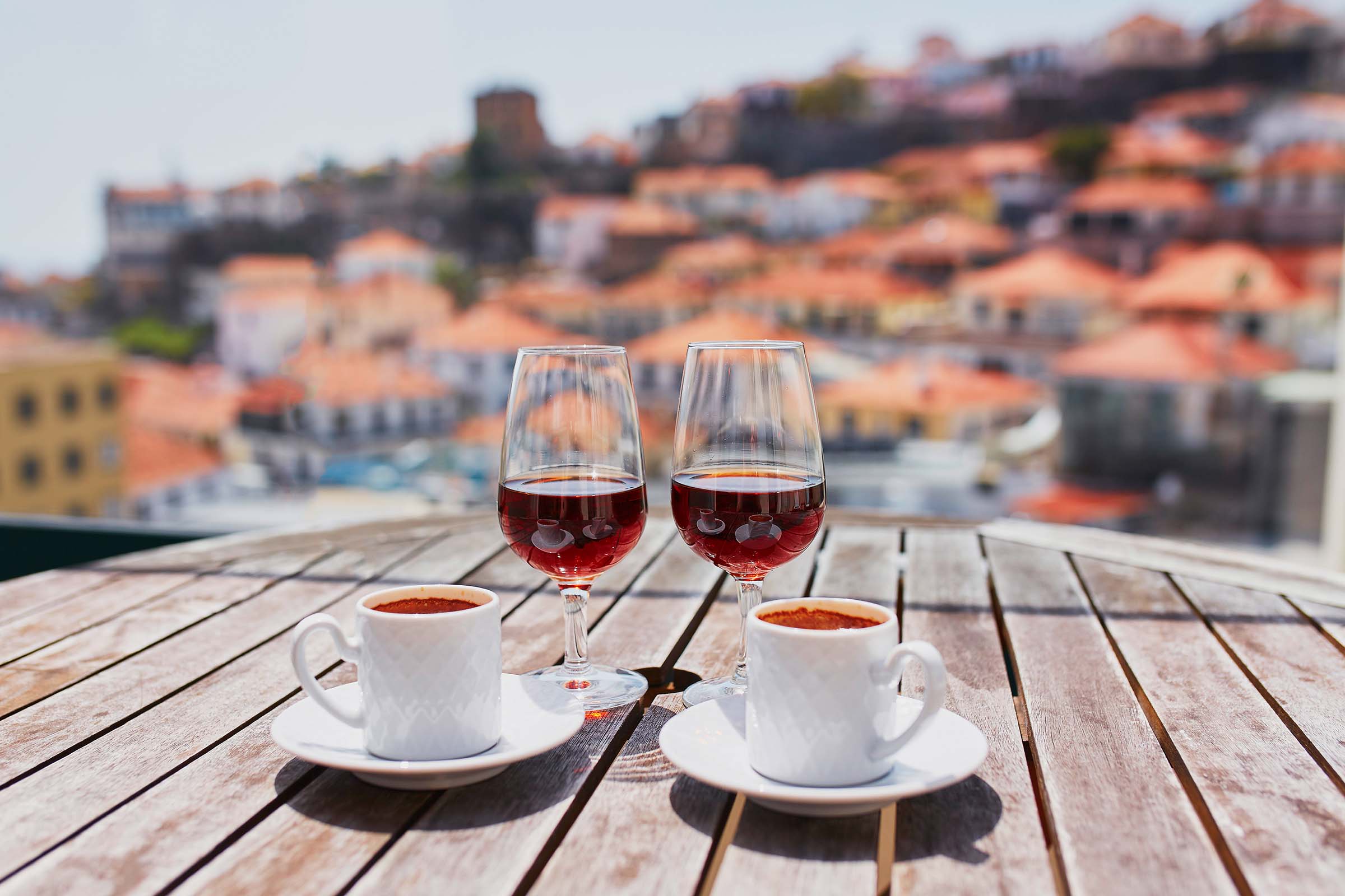 Portugal. Kaffe og portvin. Foto
