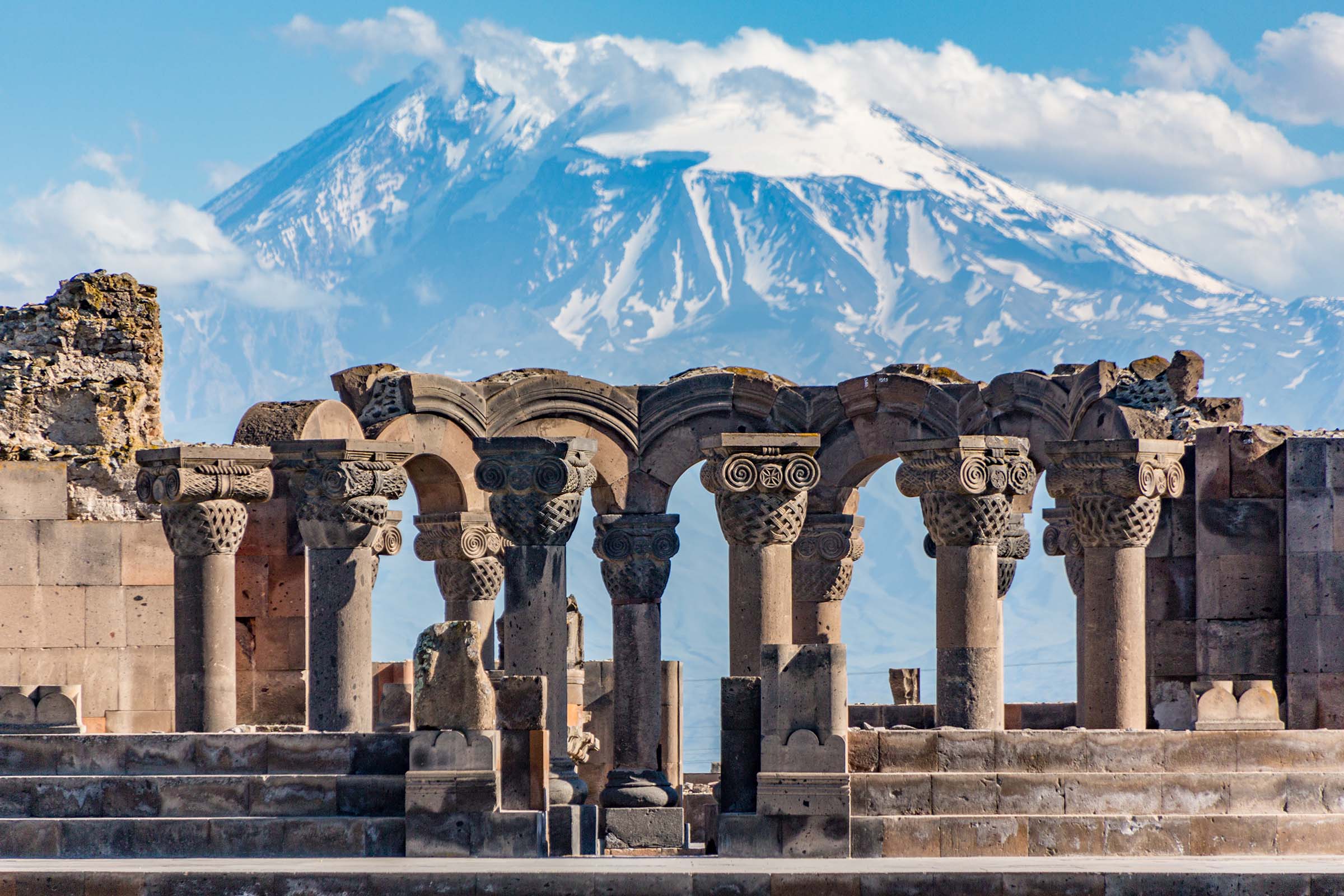 Armenia. Zvartnos-tempel. Foto
