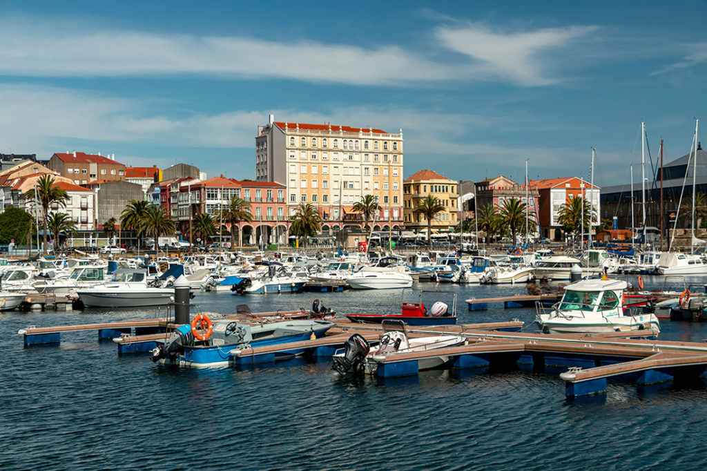 Spania. Galicia. Havnen i Ferrol. Foto