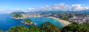 Spania. Baskerland. San Sebastian. Oversiktsbilde. Foto