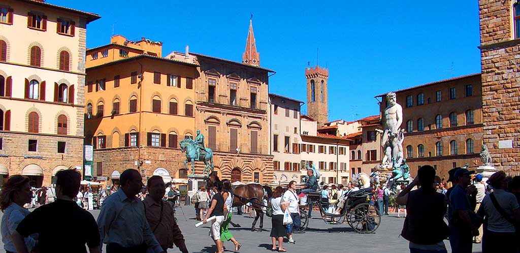 Italia. Firenze. Piazza della Signoria. Foto