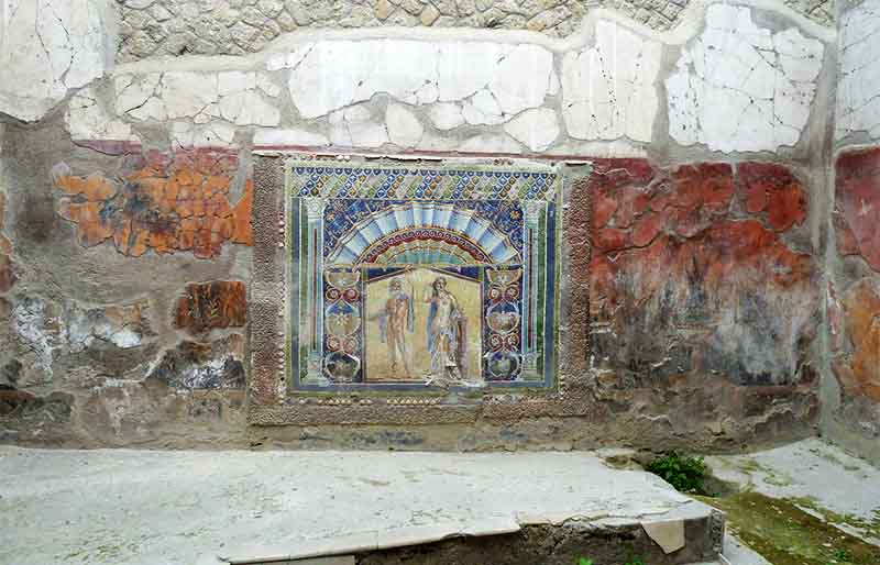Italia, mosaikken i Pompeii (foto)