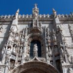 Portugal. Lisboa. Belem. Utsmykning på fasaden på Jeronimos-klosteret.