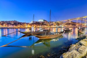Portugal. Porto. Tradisjonelle Douro-båter som fraktet portvin. Foto