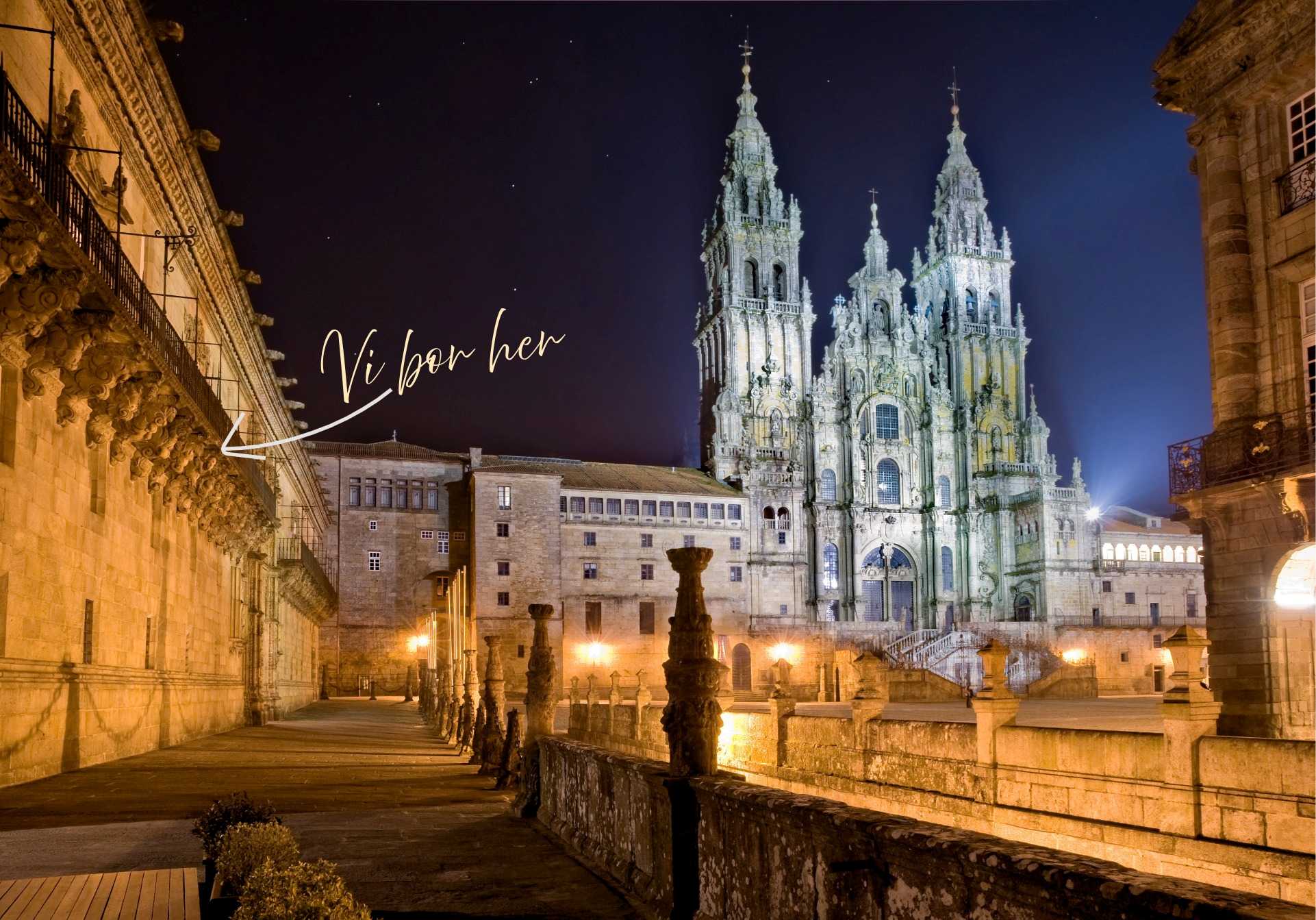Spania-Santiago-de-Compostela-plassen-vi-bor-her