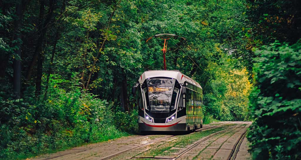 Bærekraftige utflukter og transport. Illustrasjon.