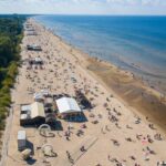 Latvia. Jurmala-stranden. Foto