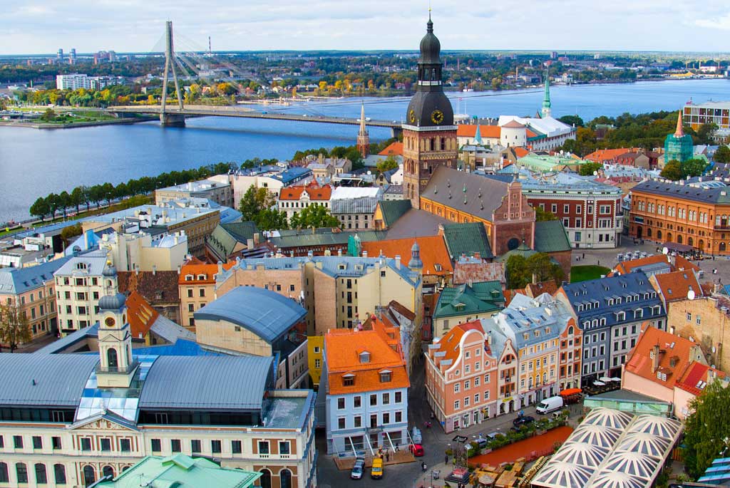 Latvia. Riga. Gamlebyen. Foto
