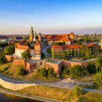 Polen. Krakow. Wawel-slottet og katedralen. Foto