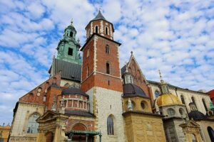 Polen. Krakow. Wawel-katedralen. Foto