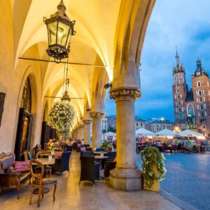 Polen. Krakow. Hovedtorget. Foto