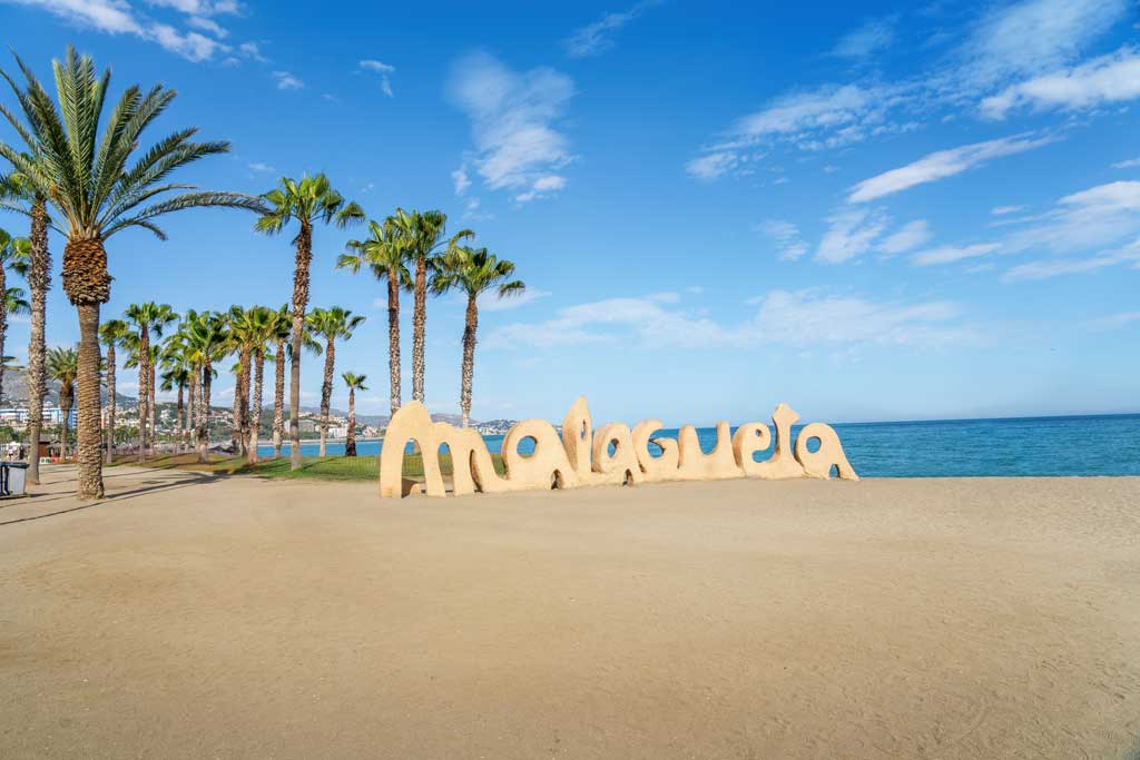Spania. Andalucia. Malaga. Malagueta-stranden. Foto