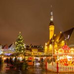 Estland. Tallinn. Julemarked i gamlebyen. Foto