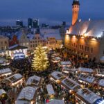Estland. Tallinn. Julemarked i gamlebyen. Foto