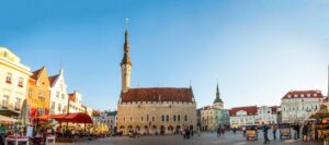 Estland. Tallinn. Rådhusplassen. Foto