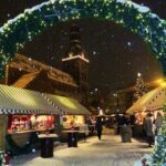 Latvia. Riga. Julemarkedet. Foto