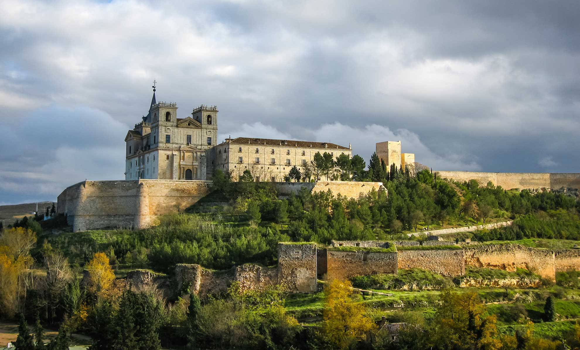 Spania. Castilla La Mancha. Santiago-klosteret i Uclés. Foto