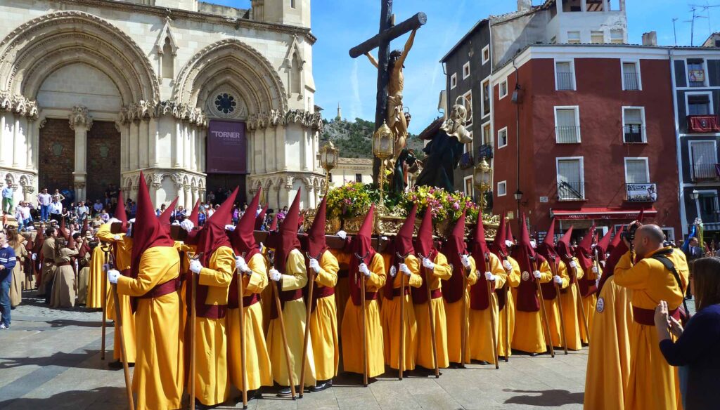 Spania. Cuenca. Påskeprosesjon. Foto