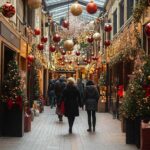 Paris. Juletid, handlegalleri.