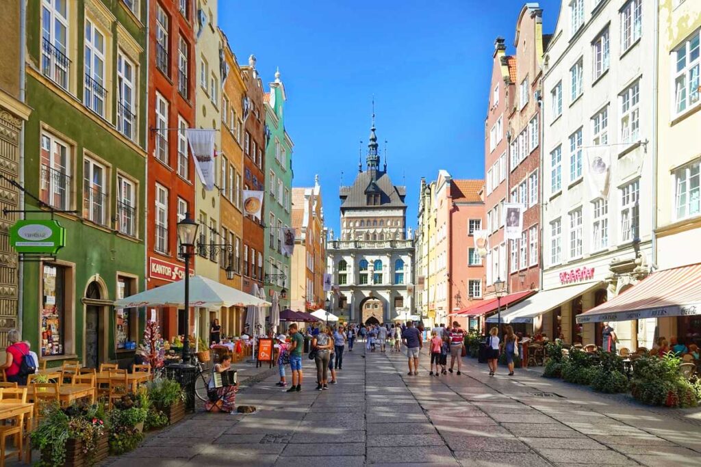 Polen. Gdansk. Gamlebyen