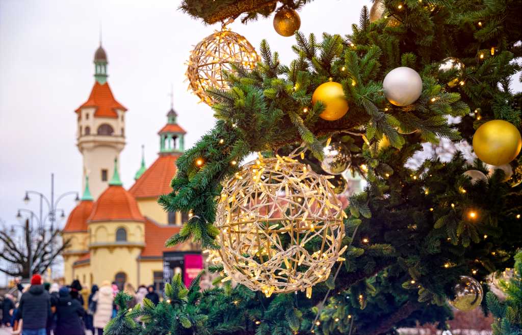 Polen. Sopot. Juletid.