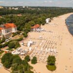 Polen. Stranden i Sopot