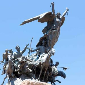 Argentina. Mendoza. Monumentet til Andes-troppene og frigjøringen av Argentina. Foto