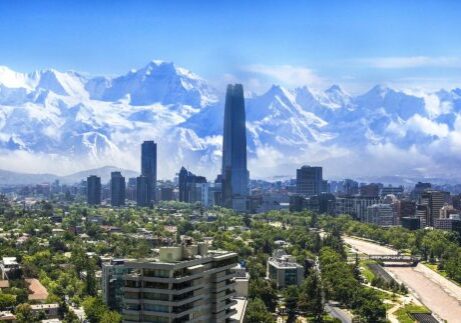 Chile. Santiago de Chile. Panorama. Foto.