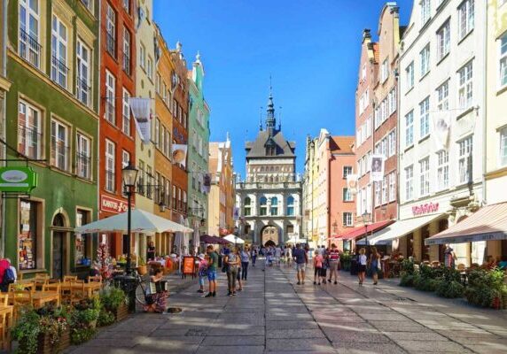 Polen. Gdansk. Gamlebyen