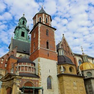 Polen. Krakow. Wawel-katedralen. Foto