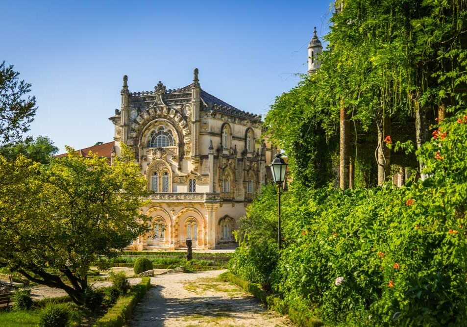 Portugal. Bussaco-slottet. Foto