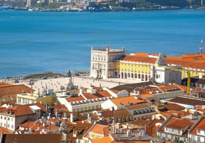 Portugal. Lisboa. Comercio-plassen. Foto